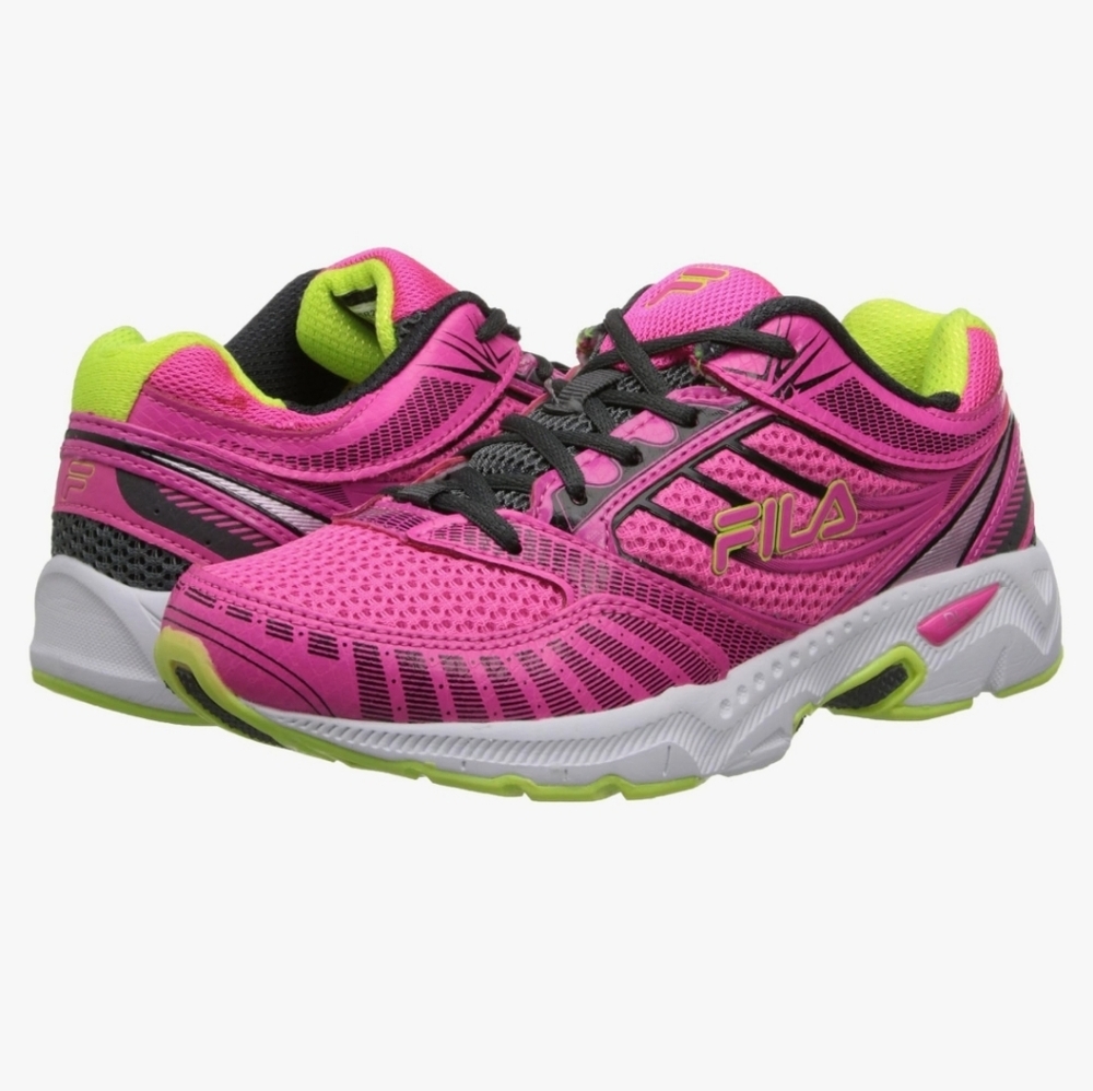 Fila Women's/ Girls  Pink and Black Running Shoes Size 5